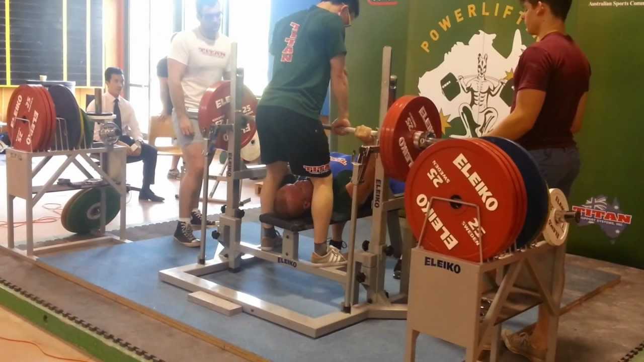 PA - Matt Middleton benches 175kg@90kg