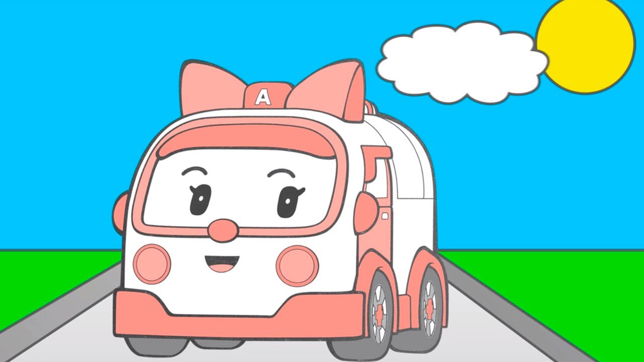 Как нарисовать эмбер из мультика поли робокар