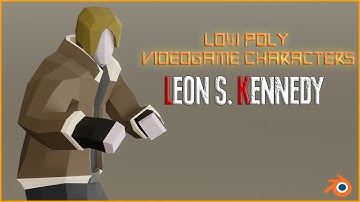 Low Poly Characters: Leon S. Kennedy ("Resident Evil" Series)