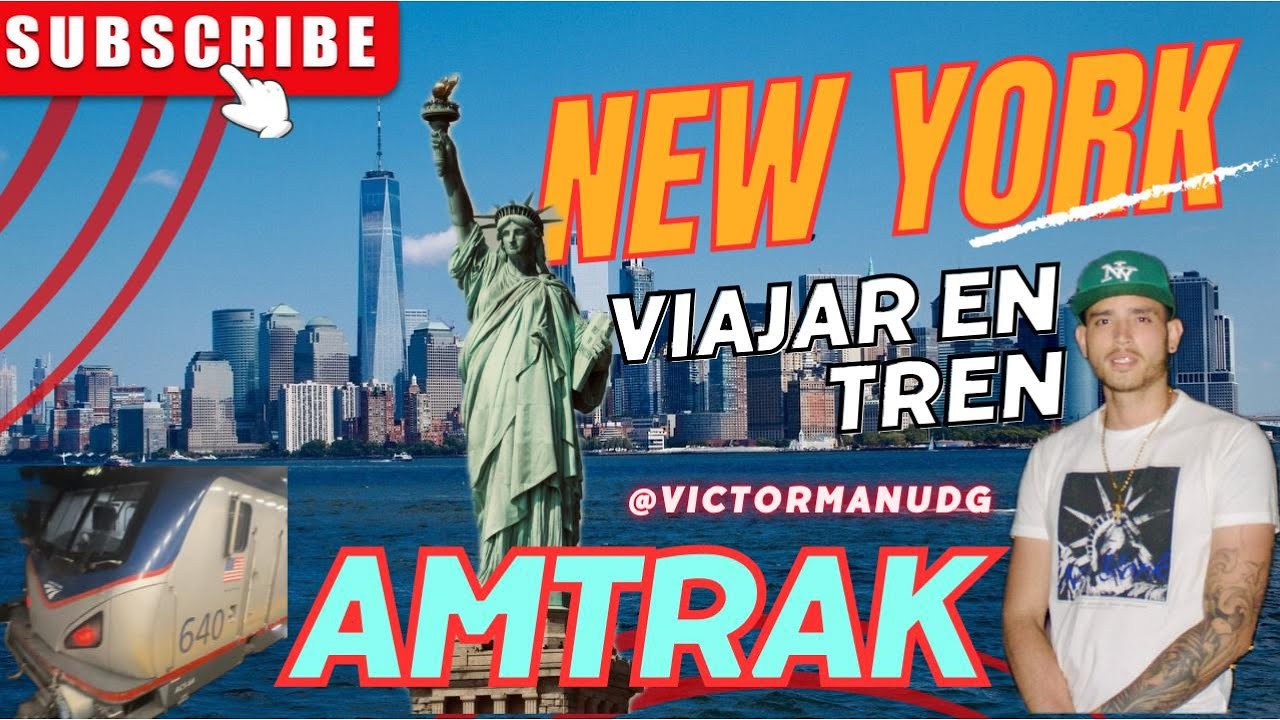 ¿CÓMO ES VIAJAR EN  EL TREN DE AMTRAK? 🚆 De D.C a NUEVA YORK 🗽 | Victor's Vlog EP.08