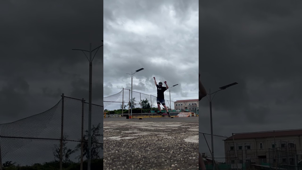 Guam Tamuning skatepark “TSP” solo sesh 2/5/25 first time learning boardslide to hurricane 🙌🏼