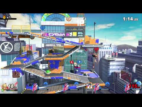 スマブラSP シュルクＶＳゲッコウガ軍団