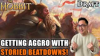 Getting Aggro With Storied Beatdowns! | The Hobbit Draft | MTG Arena