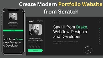 How to Create Modern Portfolio Website using HTML and CSS | VSClass Online