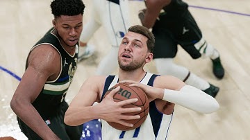 NBA 2K22 Gameplay - Milwaukee Bucks vs Dallas Mavericks - Full Game Highlights - NBA 2K22 PS5