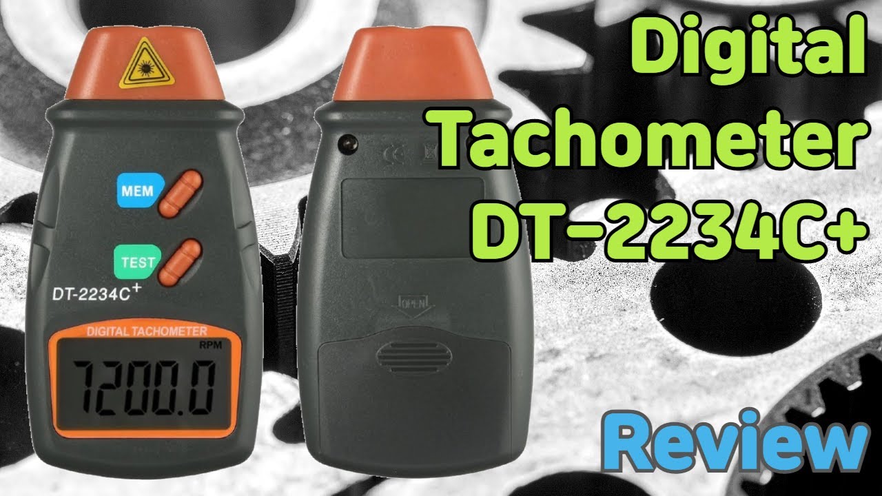 Handheld  Digital Laser Photo Tachometer Non Contact RPM Tach Meter  DT 2234C+ 