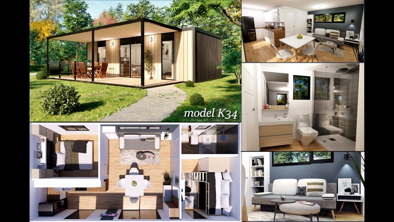 mobile home ,vacation house, tiny house K34 - YouTube