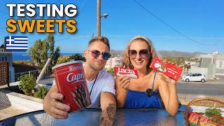 We Tried The MOST Popular Snacks and Sweets In GREECE as FOREIGNERS (And Were Shocked!)