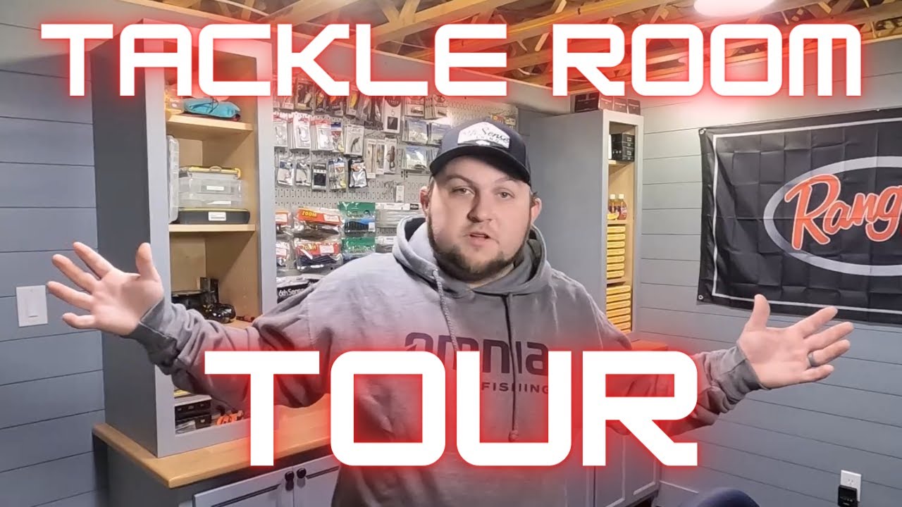 My Tackle Room Tour – Professional Bass Fishing Tournament Anglers Man Cave