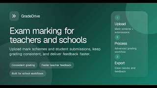 GradeDrive Demo: AI-Powered Marking from Upload to Feedback