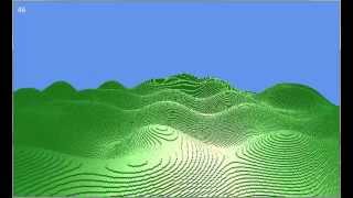 2D Simplex Noise displayed with Voxel