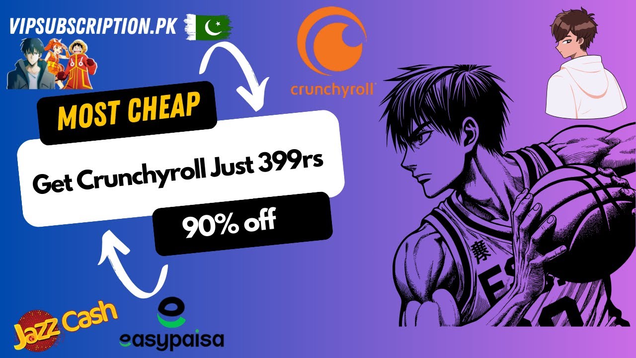 Get Crunchyroll Premium for Just 399rs | 90% OFF | VIP Subscription Pakistan