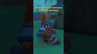 Happy first anniversary to The Knightling! 🛡️✨