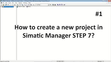 How to create a new project in simatic manager step 7