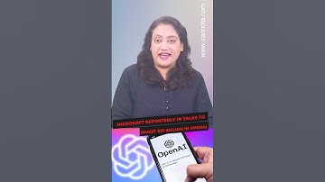 Microsoft reportedly in talks to invest $10 Billion in OpenAI #shorts