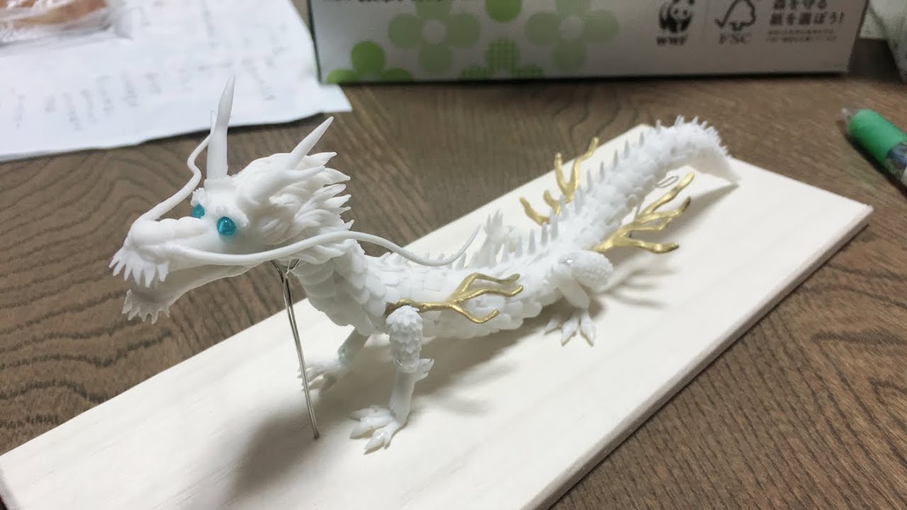 超絶技巧!?】自作した自在置物「白龍」を動かしてみた（Transcendental