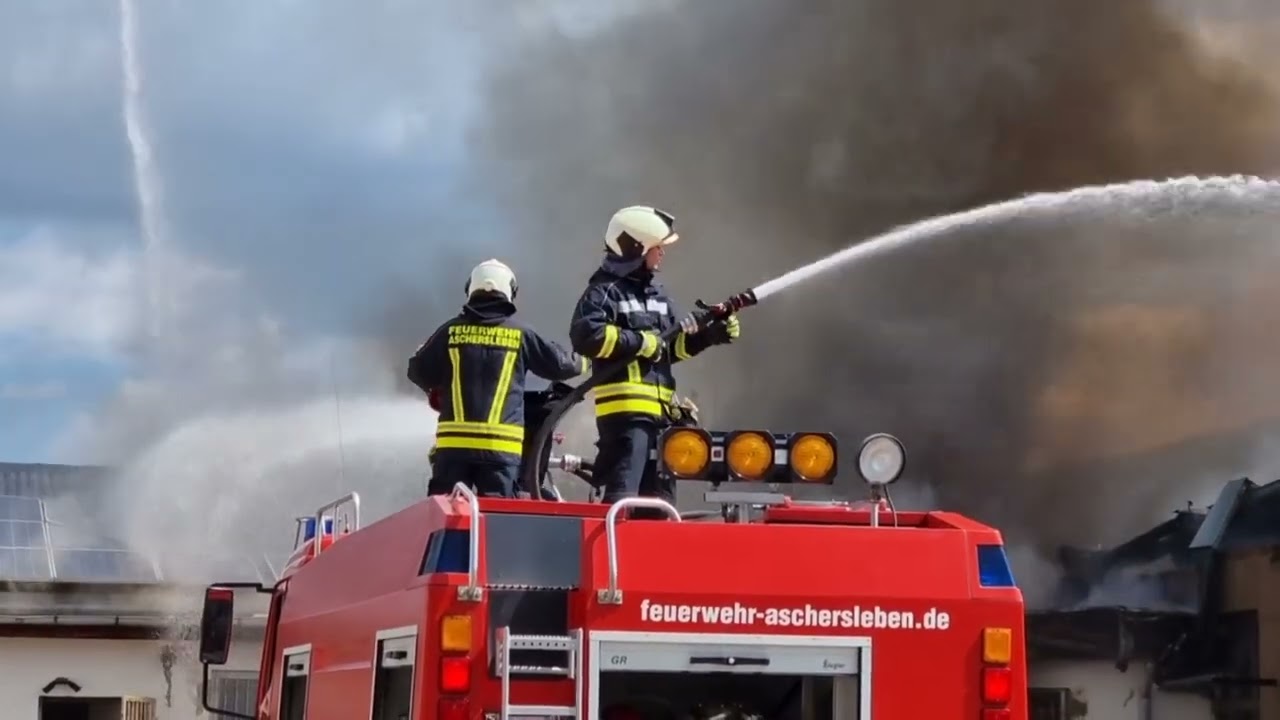 Wieder Großbrand in Aschersleben