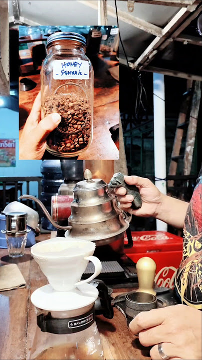 kopi dr kepingan surga 'pulau samosir'#angkringankopi #kopi #gerobakkopi #manualbrewing