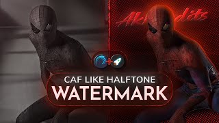 HALFTONE dots + Watermark + Rim Light Tutorial 
