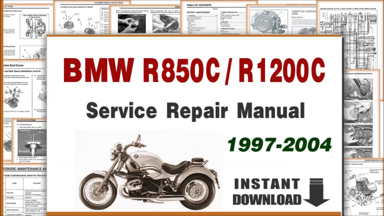 1997-2004 BMW R850C R1200C Service Repair Manual - YouTube