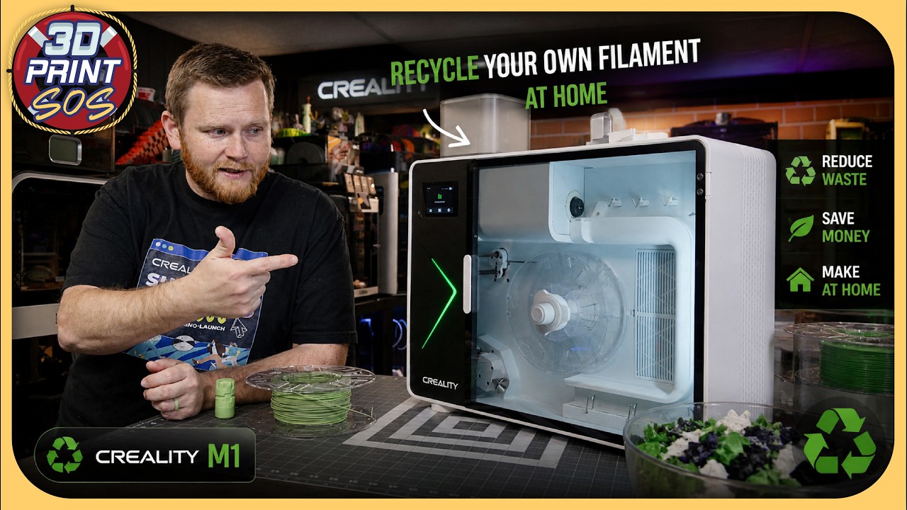 Make Your Own Filament AT HOME - Creality M1