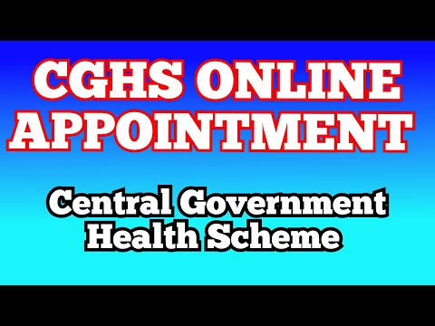 cghs online appointment book kaise kare | CGHS online appointment booking for central government emp