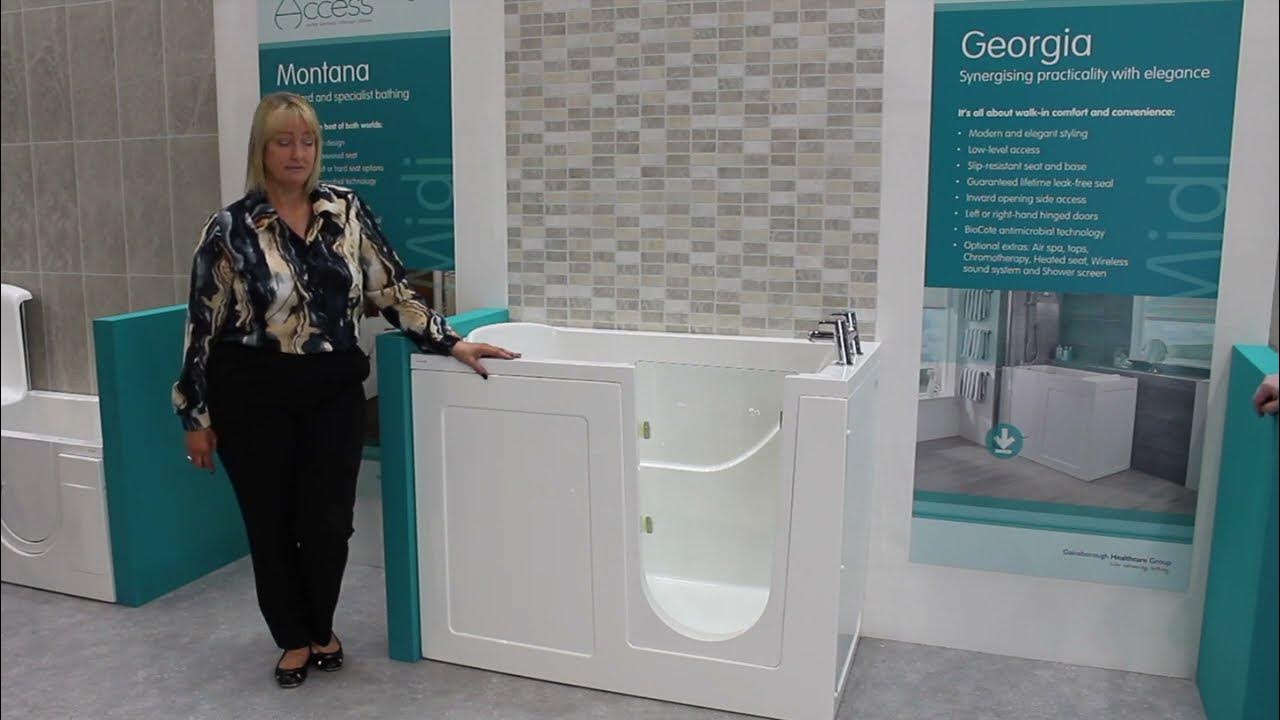 Full Length walkin bath demonstration from Access WalkIn