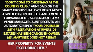 Download Lagu Aunt Said 'You're Uninvited To Christmas'—She Doesn't Know I Own The Venue She Booked MP3