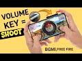 how to use volume button to play free fire and Battleground mobile india