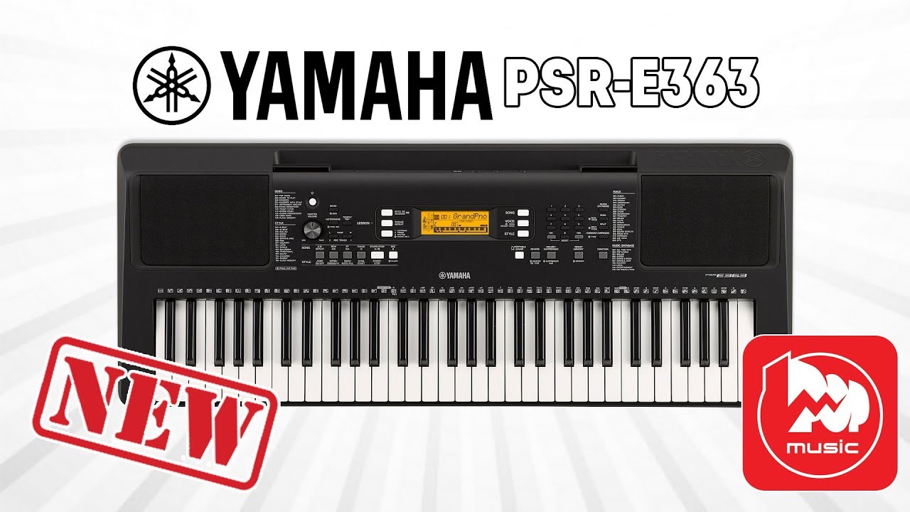 YAMAHA PSR-E363 Новый домашний синтезатор - YouTube