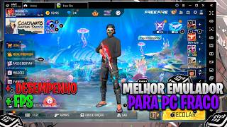 MELHOR EMULADOR PARA PC FRACO 🚀 +FPS 450 + CONFIGURAÇÕES ✅ FREE FIRE