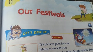 2nd Standard "Environmental Science(EVS)" TextBook Chapter 11 "Our  Festivals"