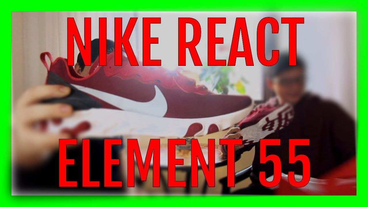 Nike React Element 55 SHOE REVIEW plus ON FOOT! (RED COLORWAY)