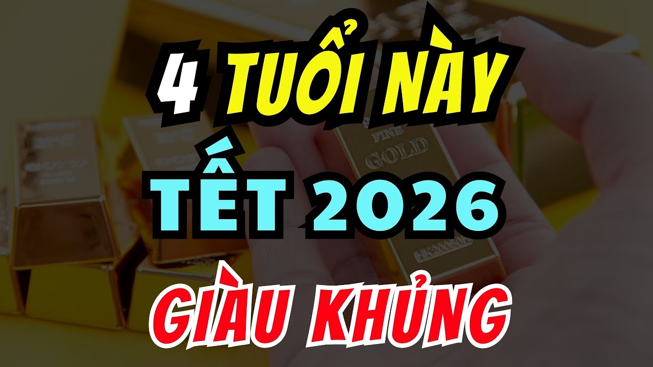 Chúc Mùng 4 Con Giáp May Mắn Nhất Năm 2026, Tiền Nhiều Nứt Vách, Đổi Đời Trả Sạch Nợ
