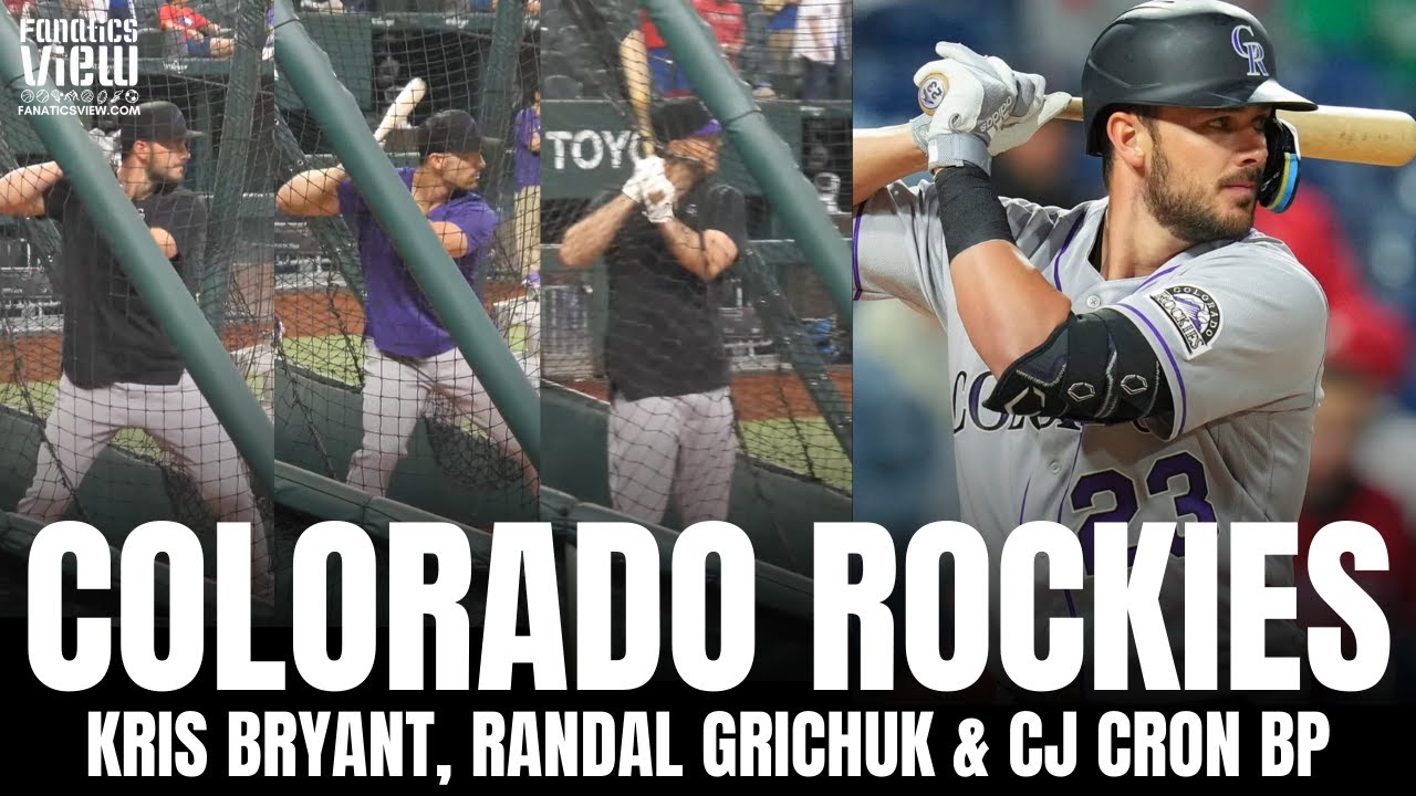 Kris Bryant, Randal Grichuk & CJ Cron Smack Homers & Liners in Colorado Rockies  Batting Practice 