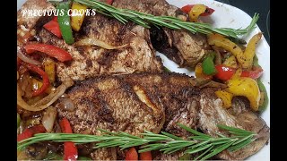 Rosemary infused Whole fried Fish to perfection//Perfectly fried Whole Red Snapper//Tastes Amazing.