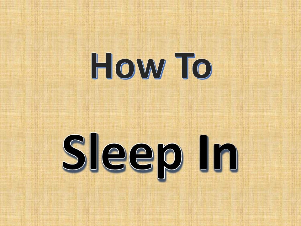 How To Sleep Late YouTube