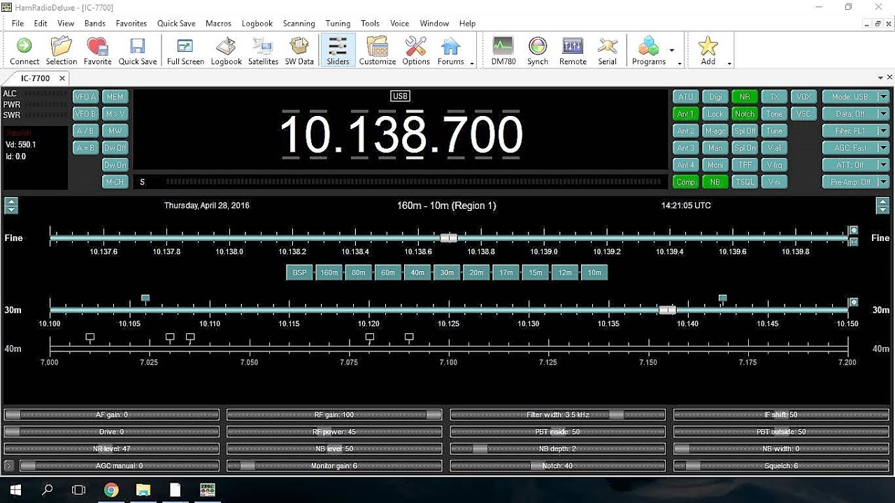 ham radio deluxe icom 7300