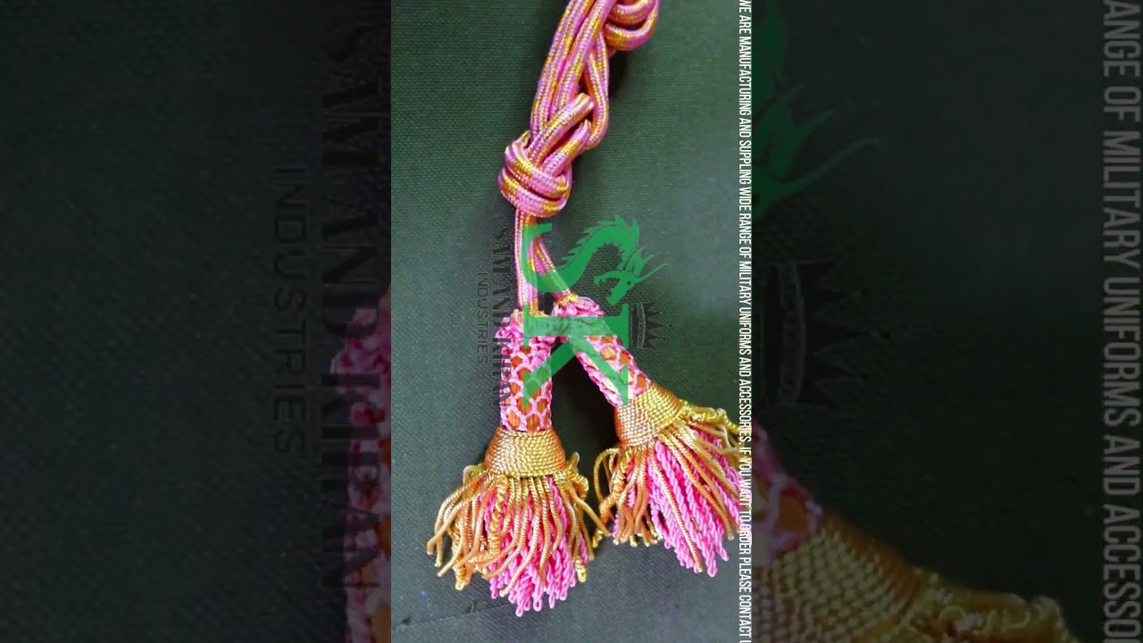 Cinctures Pink and Gold Tassel, Cincture for Alb, Rope Cincture with Tassels, Roman Knot Cincture