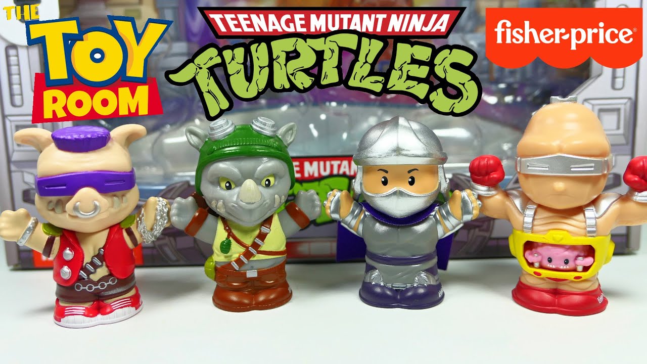 Fisher-Price Little People Collector Teenage Mutant Ninja Turtles Special Edition Set in a Display Gift Box for Adults & Fans, 4 Figures