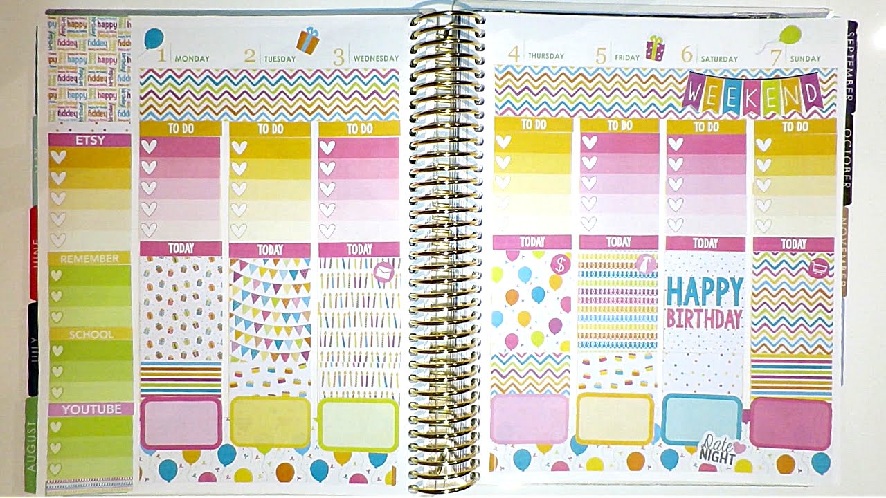 Plan With Me | My Birthday Week! | Erin Condren Vertical | AnythingPlanning