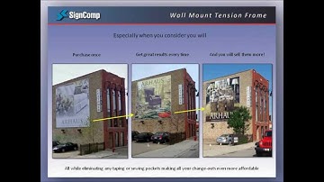 SignComp - Wall Mount Tension Frame HD