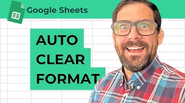 Opmaak automatisch wissen in Google Sheets