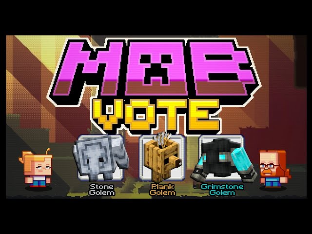 ⭐Como Votar Novo👻MOB do Minecraft❕ 3 Novos Mobs