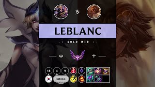 LeBlanc Mid vs Taliyah - KR Master Patch 14.9