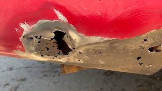 DIY FIBERGLASS REPAIR for AUTOBODY RUST HOLES with NO WELDER