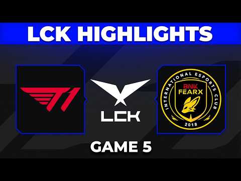 T1 vs BFX Game 5 Highlights | LCK 2026 Playoffs | T1 vs BNK FEARX