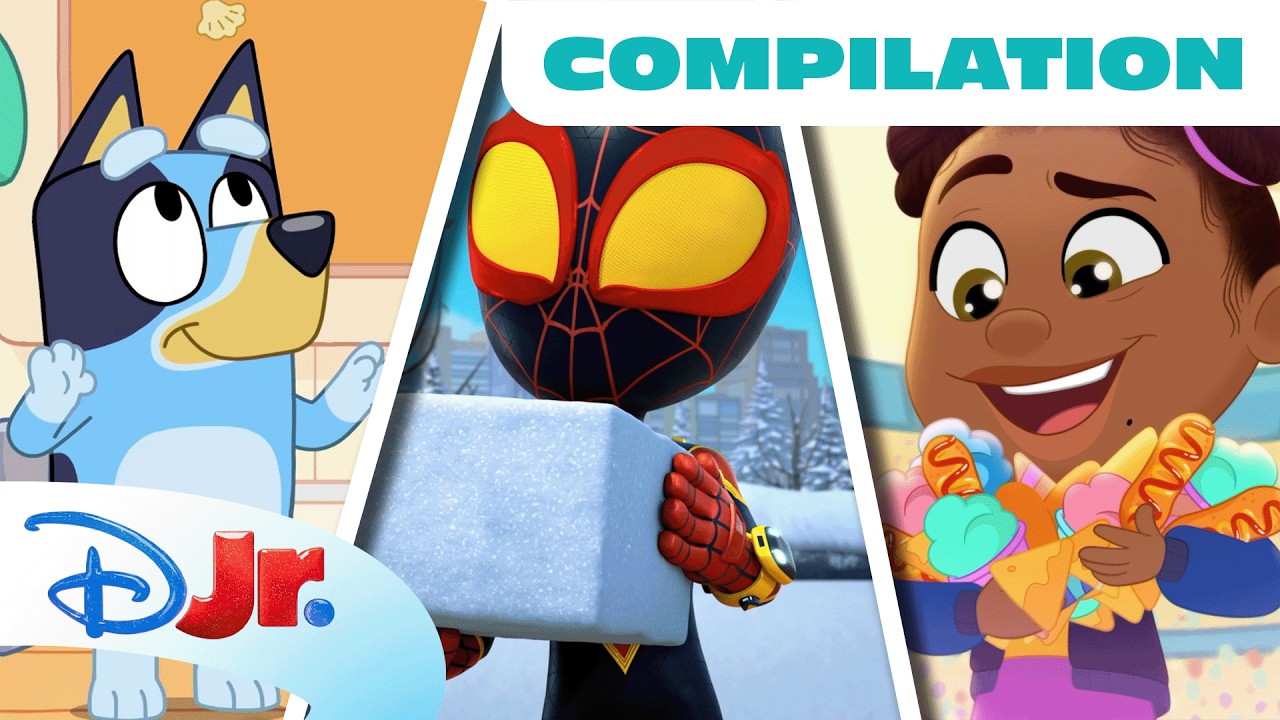 Let’s Play Together🏡 | Friendship & Family Compilation ft. Mickey, Bluey, Spidey & More |@disneyjr