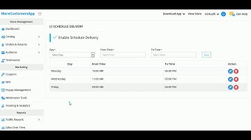 How to Add Schedule Delivery Feature on Check Out Page of your Online MoreCustomersApp Store