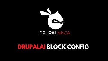 Creating Block configuration with DrupalAI